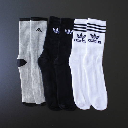 1 GRADE MEIAS CANO ALTO DRY-FIT - 12 PARES MESCLADA