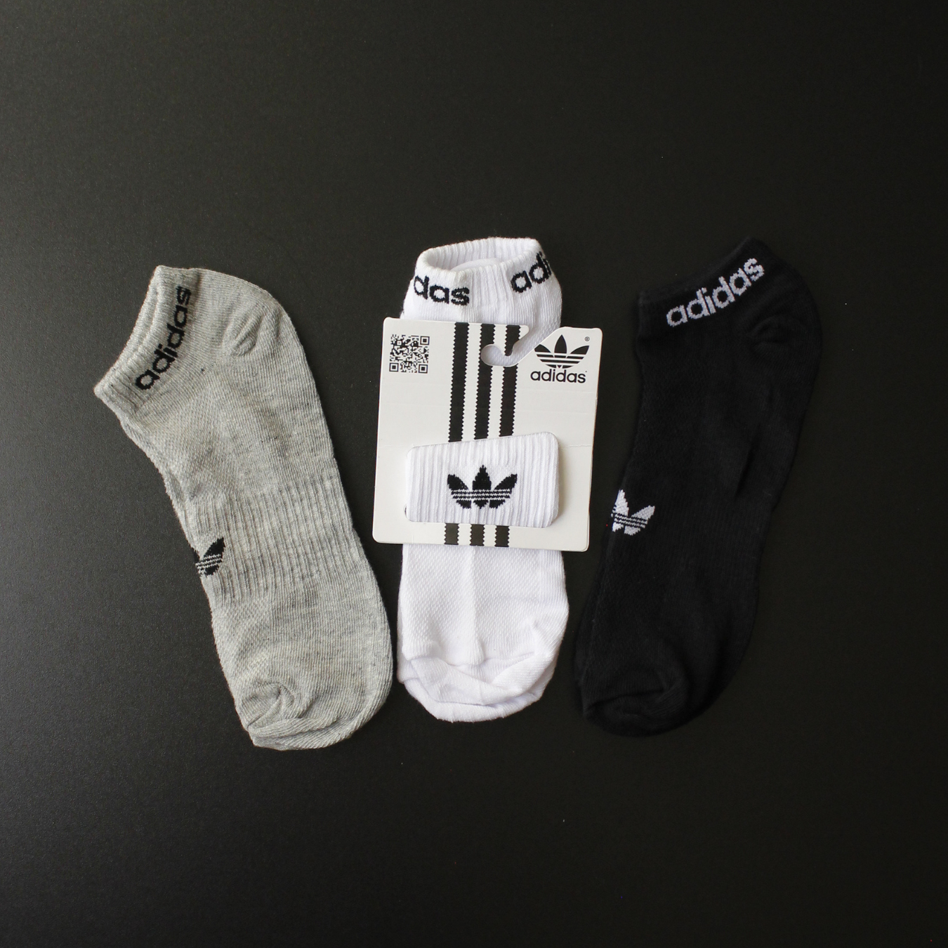 1 GRADE MEIAS SOQUETE DRY-FIT - 12 PARES - 3 CORES MESCLADAS
