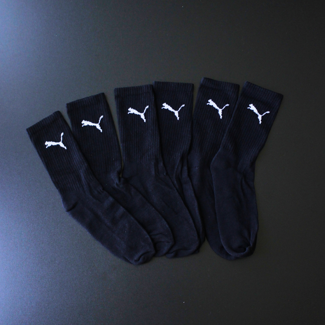 1 GRADE MEIAS CANO ALTO DRY-FIT - 12 PARES PRETA