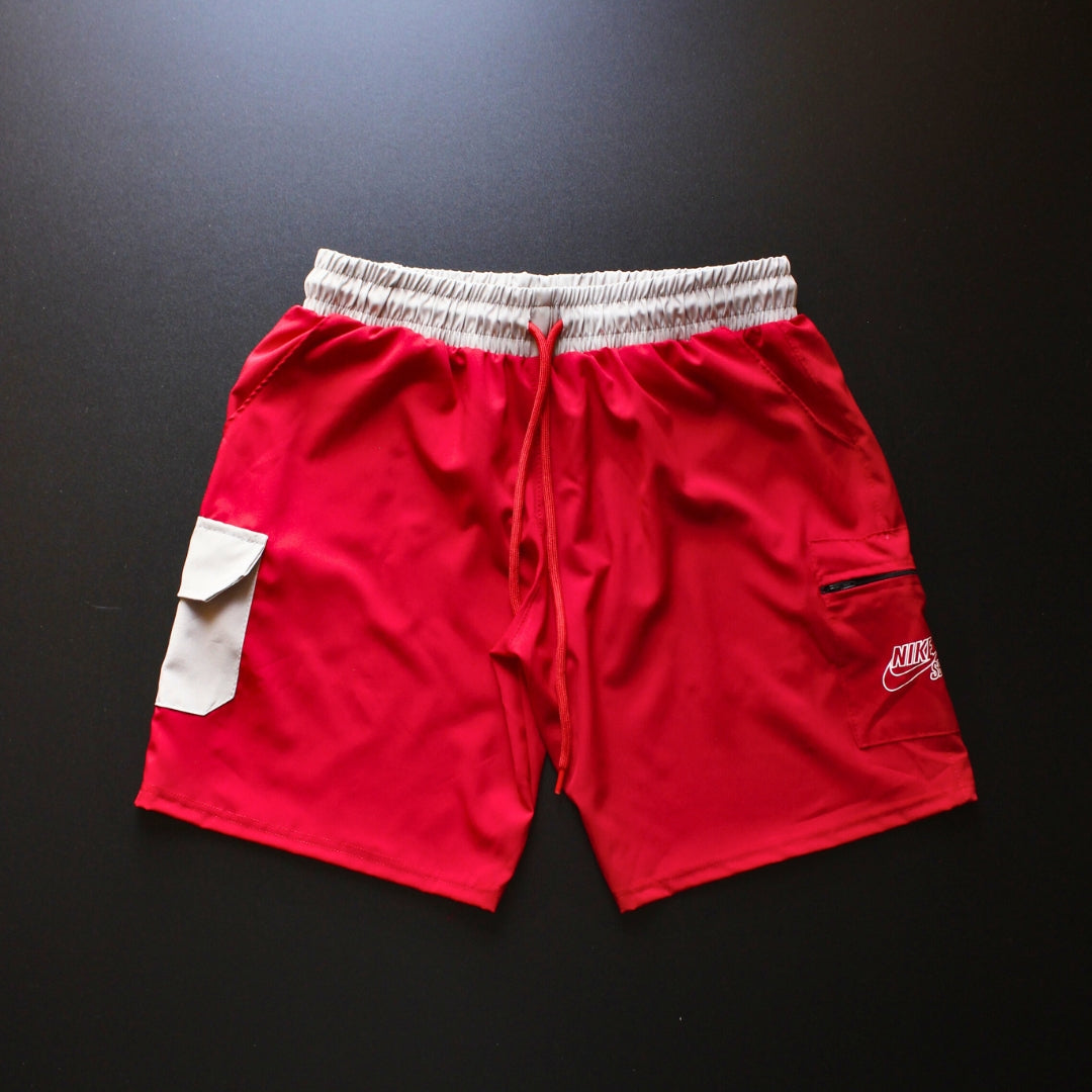 BERMUDA ELASTANO -  VERMELHO