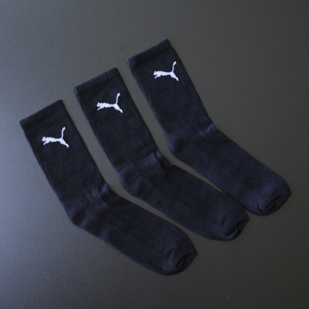 1 GRADE MEIAS CANO ALTO DRY-FIT - 12 PARES PRETA