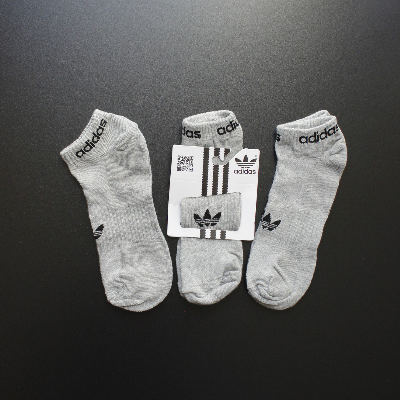 1 GRADE MEIAS SOQUETE DRY-FIT - 12 PARES CINZA